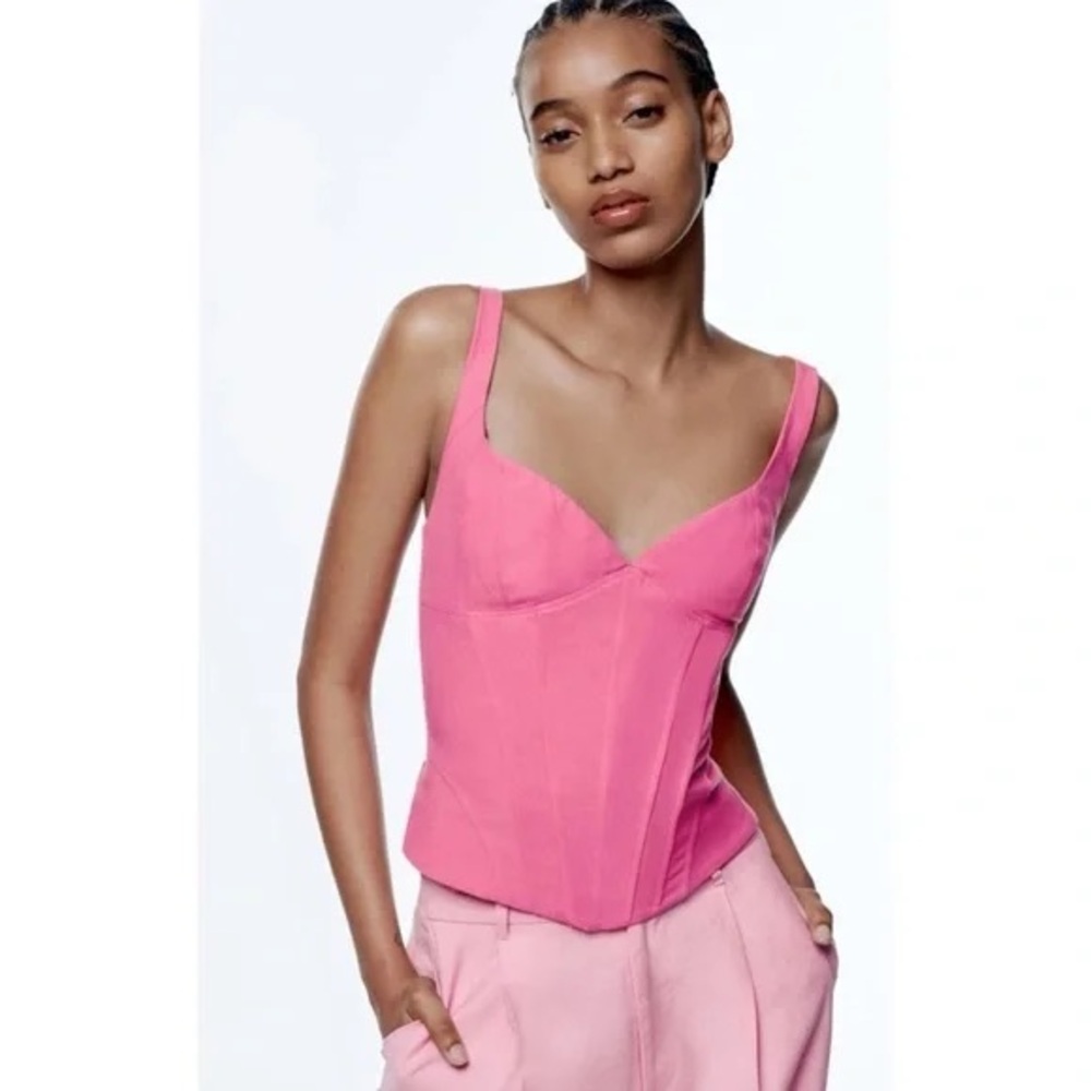 Zara Pink Corset Top